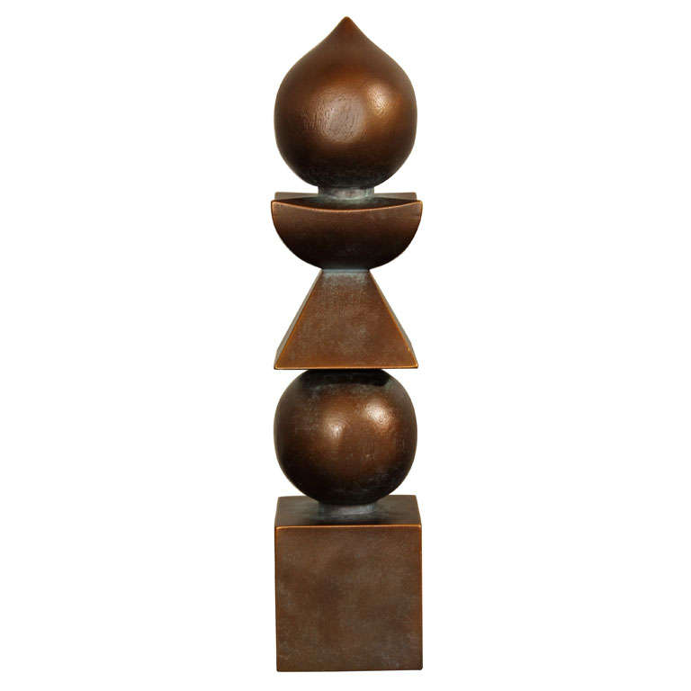 Contemporary Bronze Gorinto Sculpture For Sale