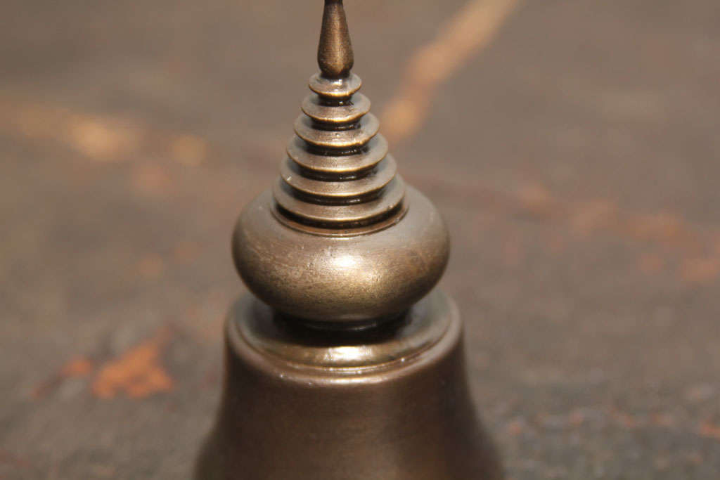 Group of Contemporary Bronze Stupa Ornaments For Sale 7