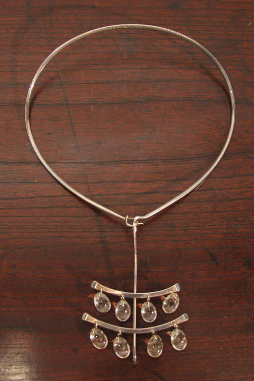 Georg Jensen Silver Necklace by Vivianna Torun Bulow-Hube 2
