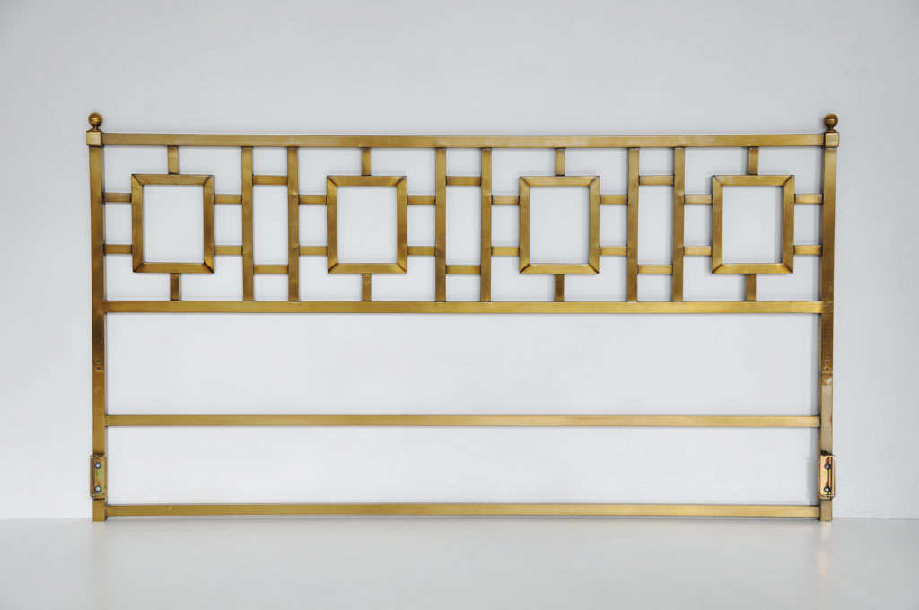 Mastercraft brass headboard - King size
