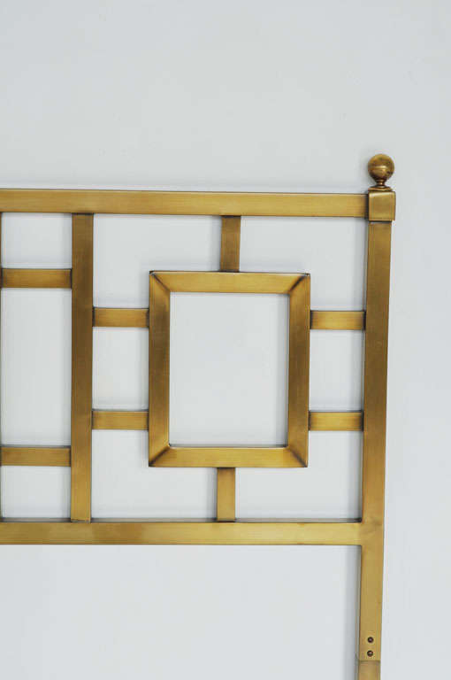 Mastercraft brass headboard King size at 1stdibs