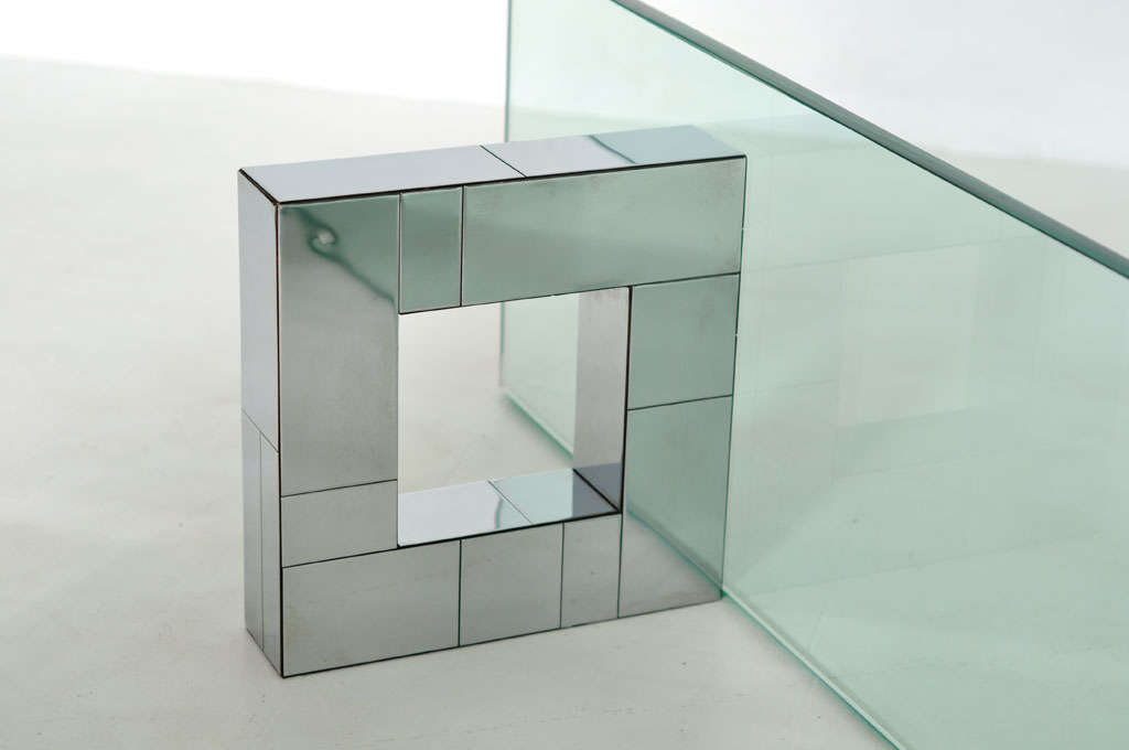 Chrome Paul Evans Cityscape Wall Console