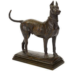 19 C "Barye" Bronze of a Dog 19 C "Barye" Bronze of a Dog