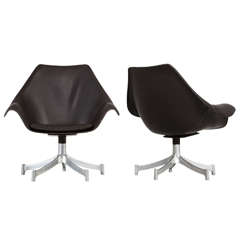 Set of Two Office Chairs Designed by Jørgen Lund and Ole Larsen