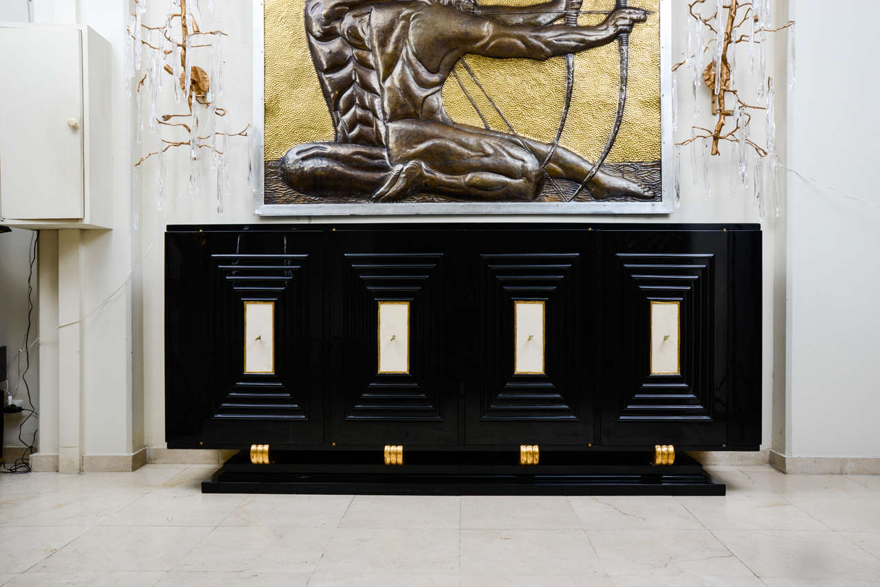 French 1940s Credenza Attributed to Jean Pascaud