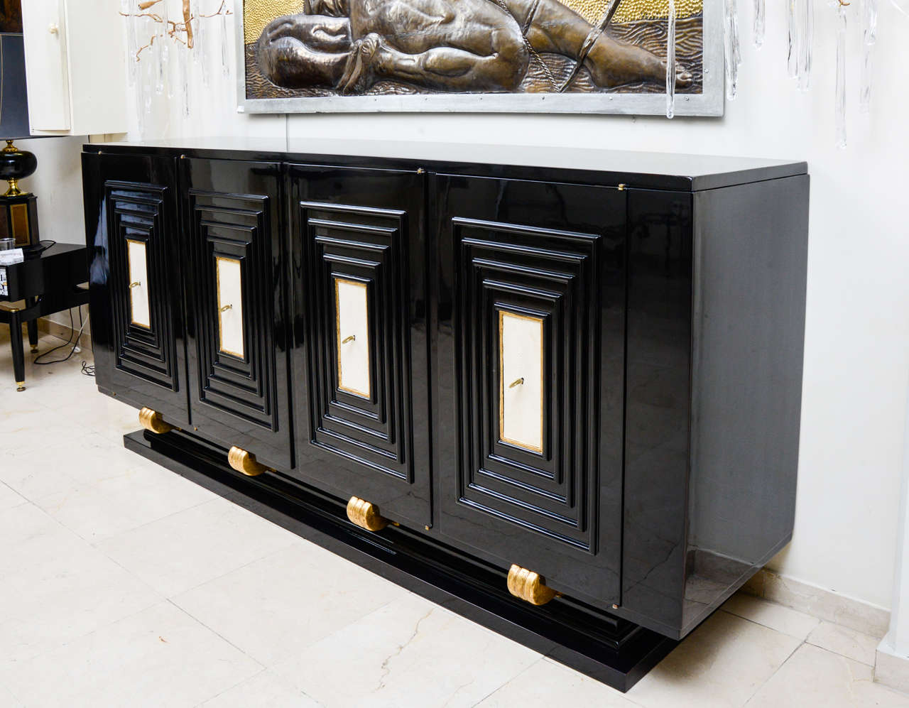 1940s Credenza Attributed to Jean Pascaud 4