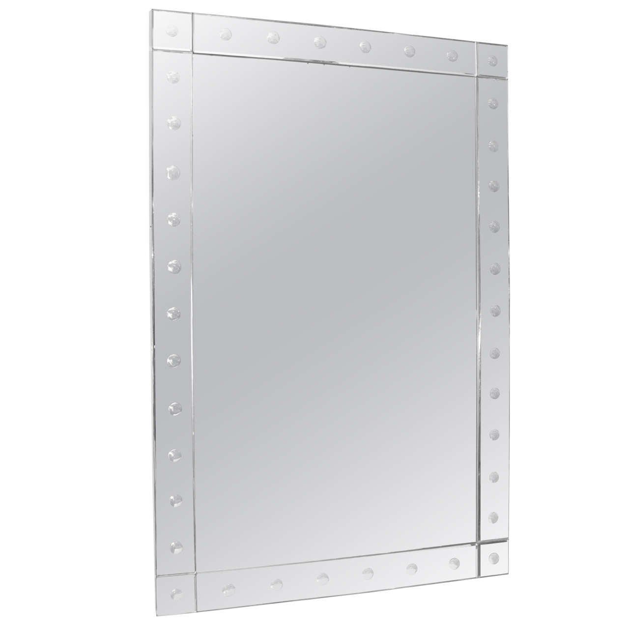 Miroir Ponti gravé transparent sur mesure