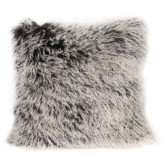 Black and Grey Mongolian Lamb with Cashmere Backing