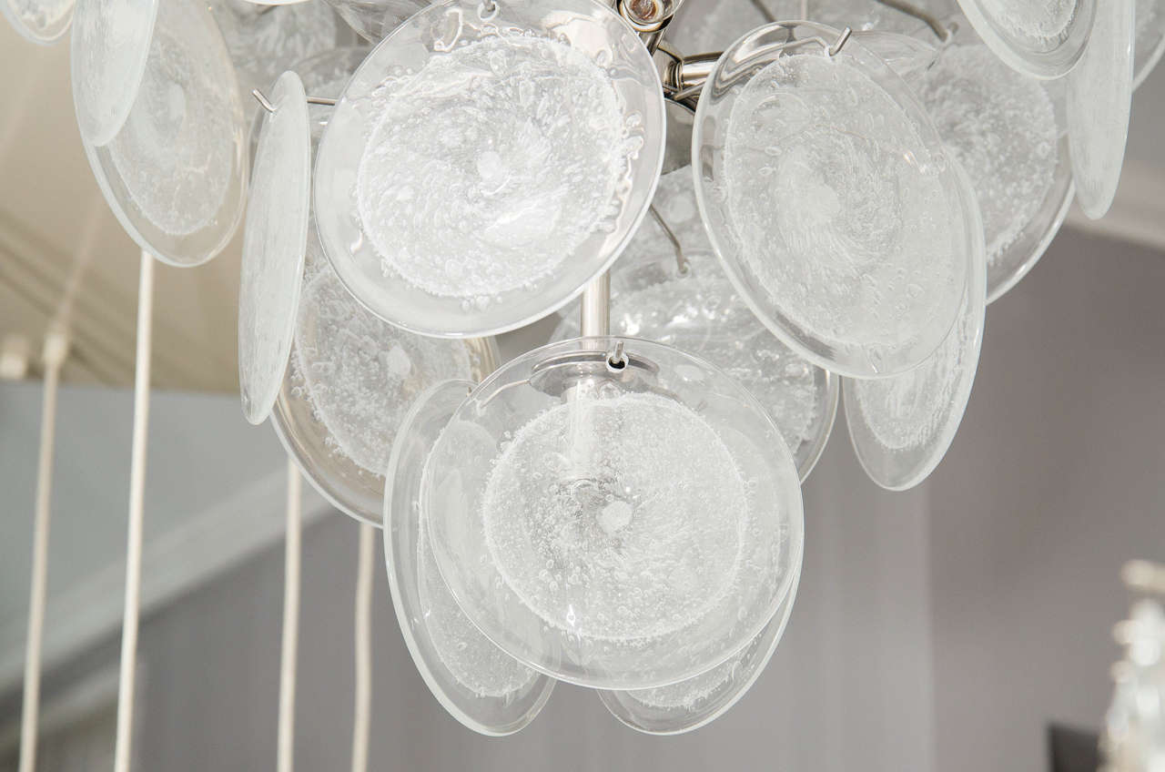 Made to order, custom chandelier with clear bubble 