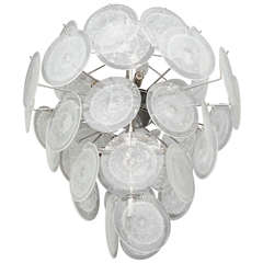 Clear Disc Chandelier 7