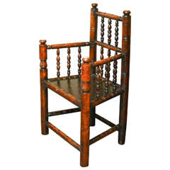 Elizabethan Style Turned Oak
Fruitwood Side Chair, 19th Century Elizabethan Style Turned Oak
Fruitwood Side Chair, 19th Century