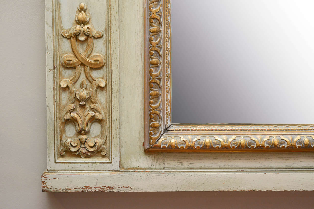 Louis XVI Style Trumeau Mirror, Circa 1890 For Sale 1