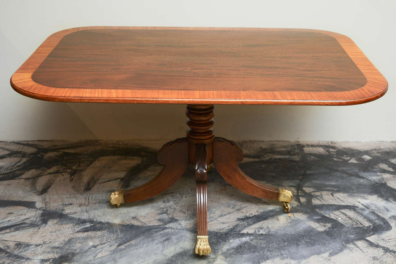 George III Banded Mahogany Tilt-Top Breakfast Table, circa 1840