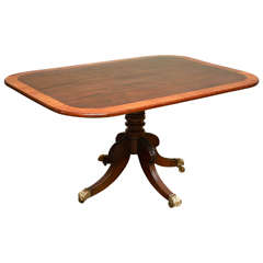 George III Banded Mahogany Tilt-Top Breakfast Table, circa 1840