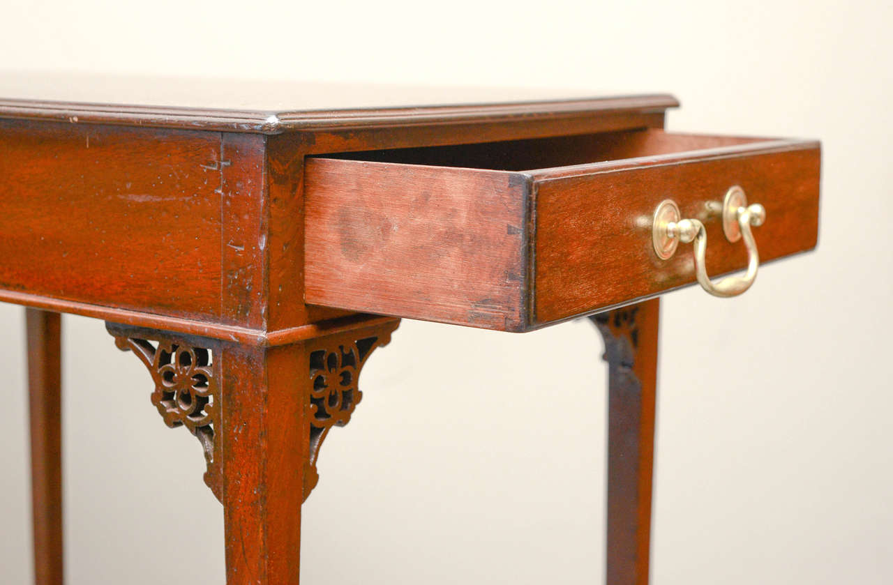 George III Style Mahogany Rectangular Table, Circa 1850 In Good Condition In Hinsdale, IL