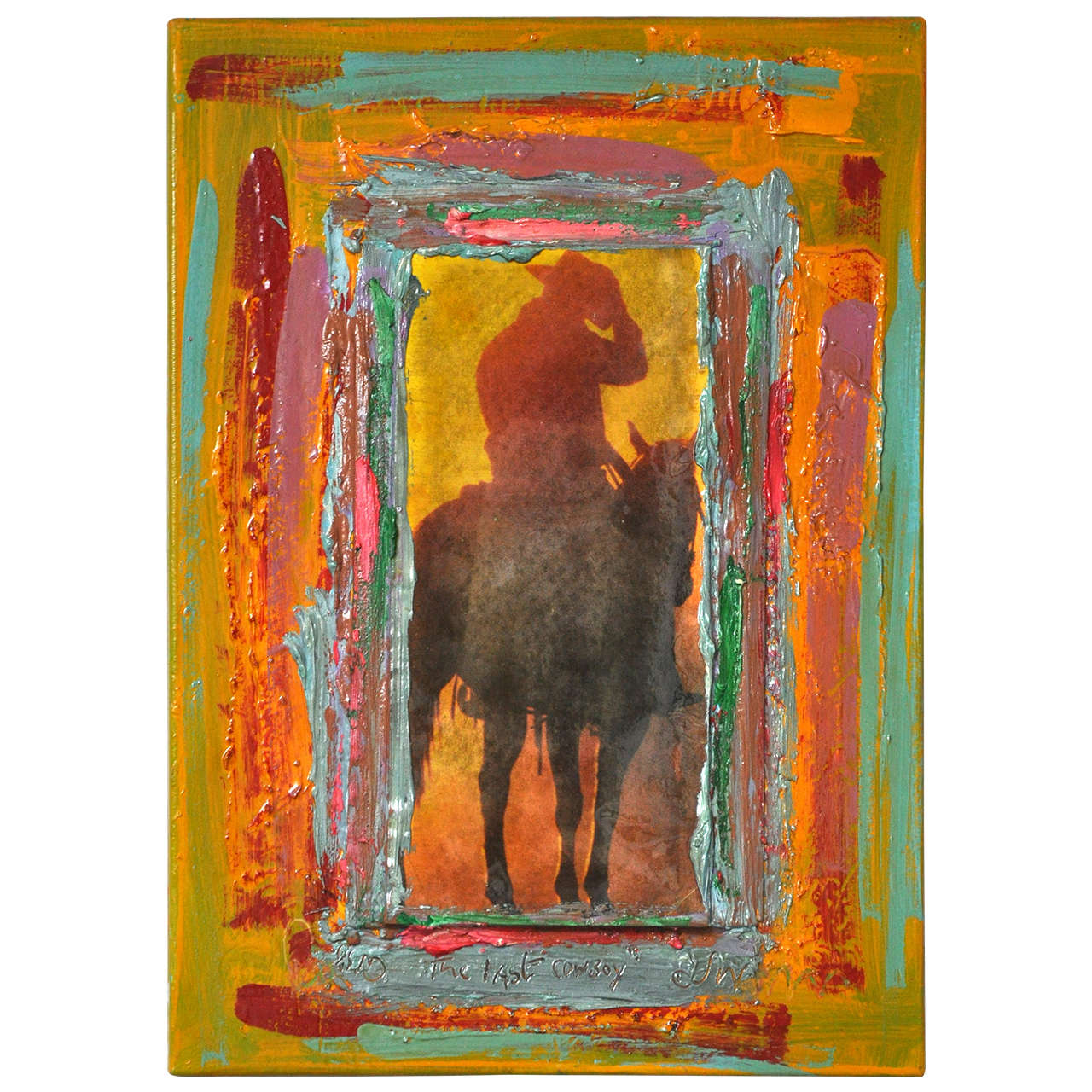 Last Cowboy of Palm Springs Painting For Sale