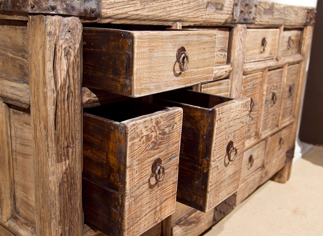 Indonesian 14 Drawer Dresser Storage Chest Indonesia Apothecary Chest?
