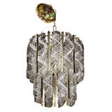 Murano Glass Prism "Ribbons" Chandelier