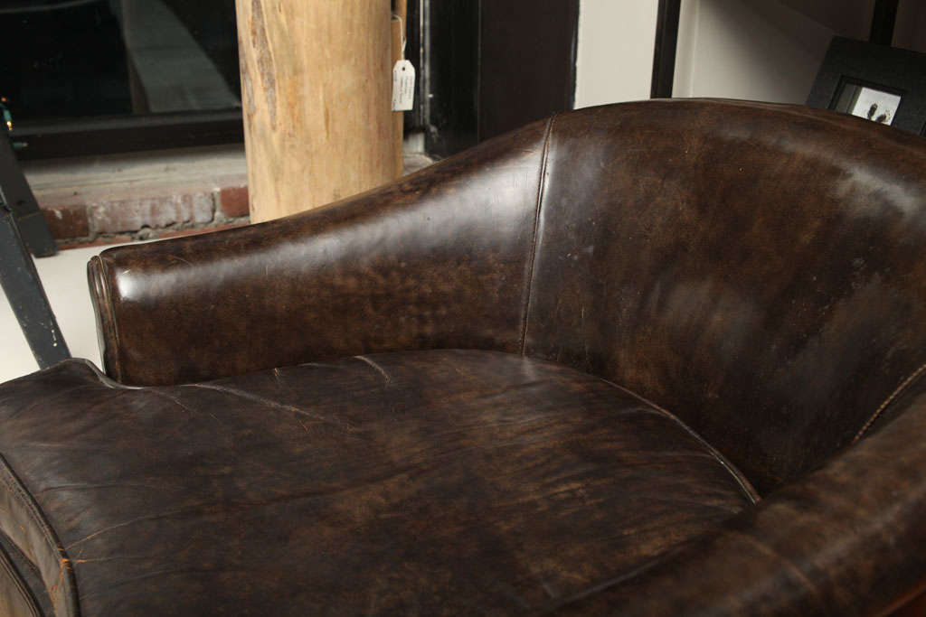 Edward Wormley Leather Club Chair 5