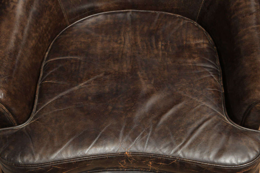 Edward Wormley Leather Club Chair 6