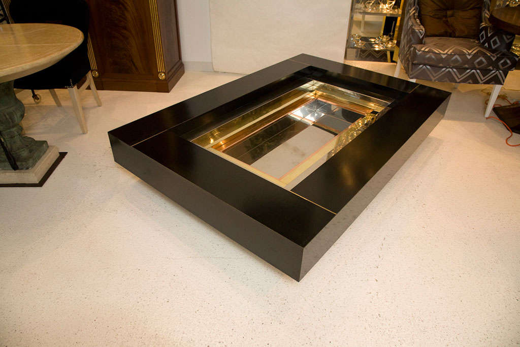 Late 20th Century Extra Large Cocktail Table by Alain Delon for Maison Jansen