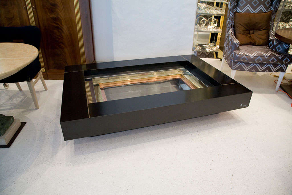 Extra Large Cocktail Table by Alain Delon for Maison Jansen 2