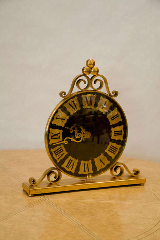 Ormolu Gilded Bronze Mantel Clock by Luxor