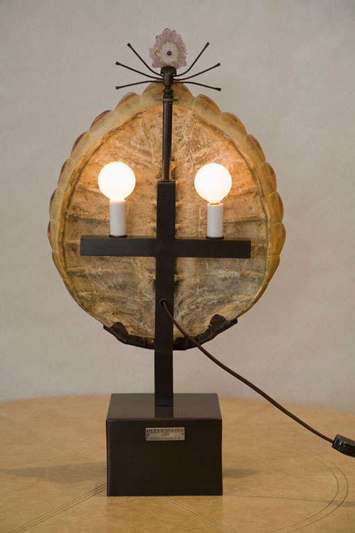 A Custom Tortoise Shell Lamp by Dragonette Ltd. 4