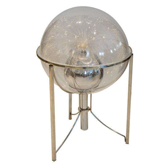 Vintage Fiber Optic Globe Light by Fantasia Products at 1stDibs fiber