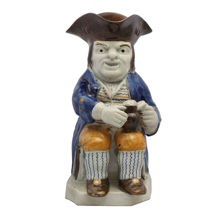 A Fine Prattware Toby Jug For Sale