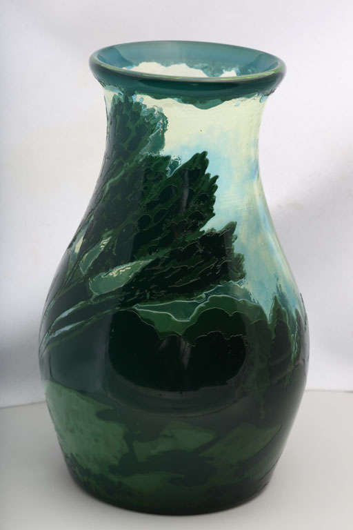 English A Rare Lionel Pearce Cameo Glass Vase For Sale