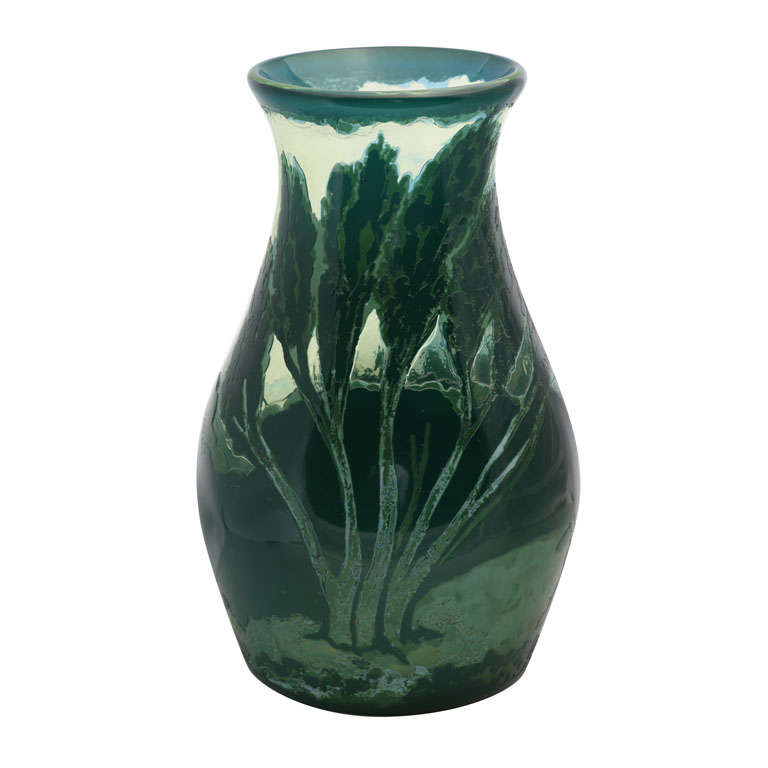 A Rare Lionel Pearce Cameo Glass Vase For Sale