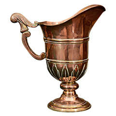 French coppered bronze ewer