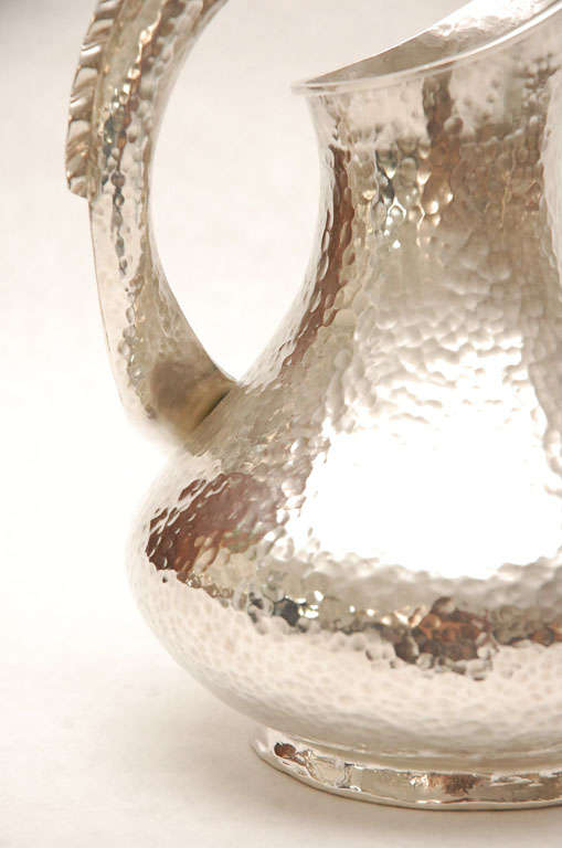 Hand Chased Silver Plate Pitcher by Los Castillos 2
