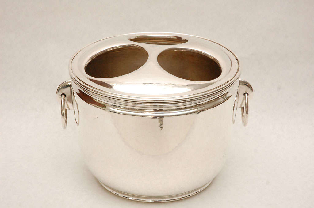 Hand Chased Silver Plate Champagne Cooler