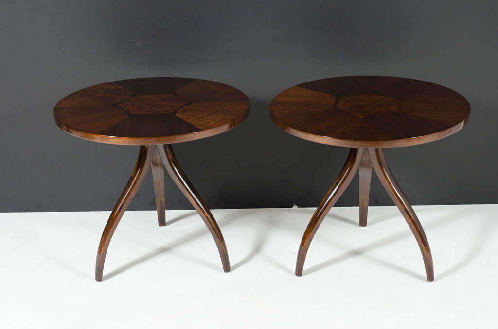 A pair of occasional tables comprising a 22