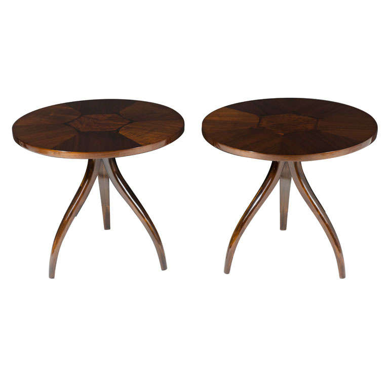American Spider Leg Gueridon Lamp Tables 'Composite' Line by Drexel Furniture Co For Sale