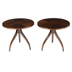 Pair of  Spider Leg Gueridon Lamp Tables by Drexel Furniture Company