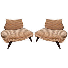 Pair  Small  Recamier  Chairs  By  Grosfeld  House