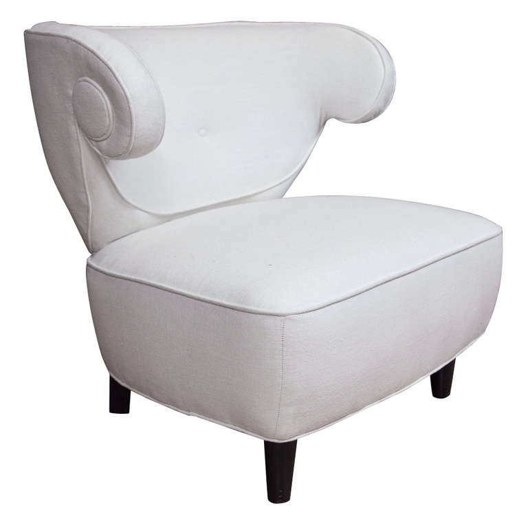 Paul Laszlo Deco Slipper Chair