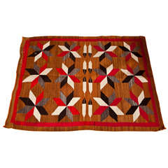 Antique  Navajo  Woven   Wool  Rug