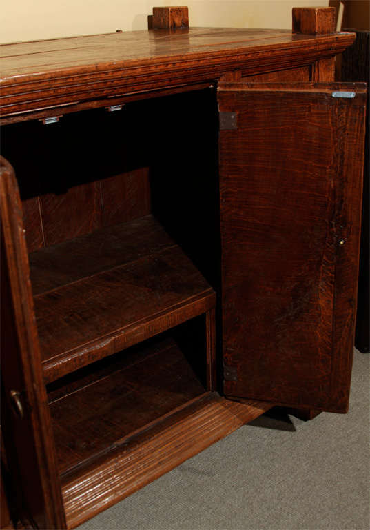 Large Javanese Wheeled Teak Cabinet 2