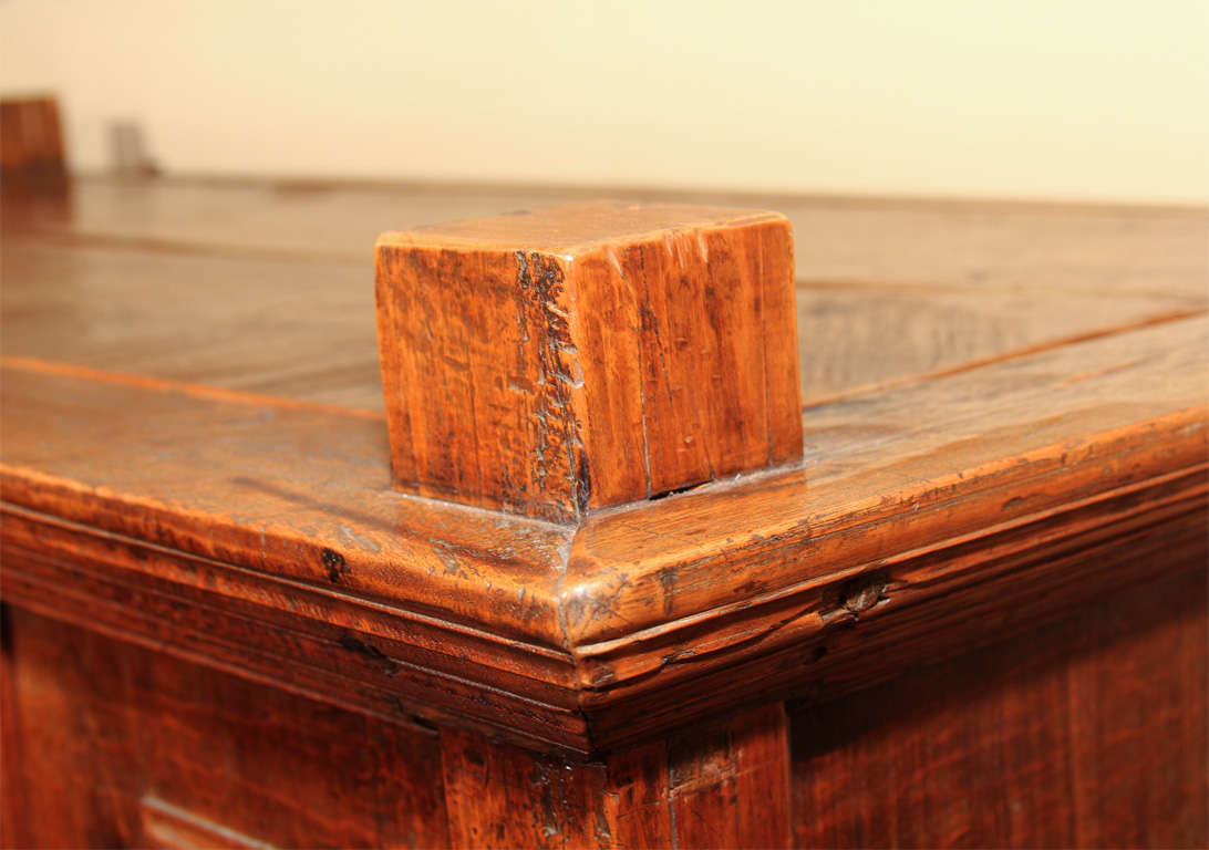 Large Javanese Wheeled Teak Cabinet 5