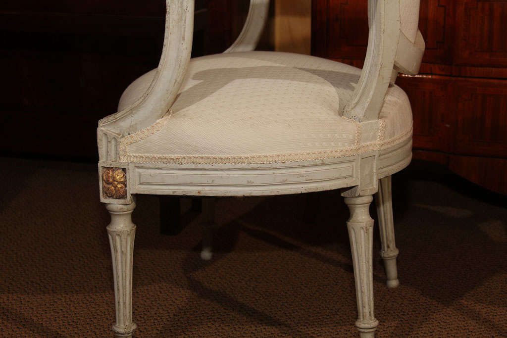 Pair of French Louis XVI Arm Chairs For Sale 4