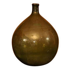 French Hand Blown Wine bottle