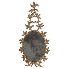 George III giltwood mirror.