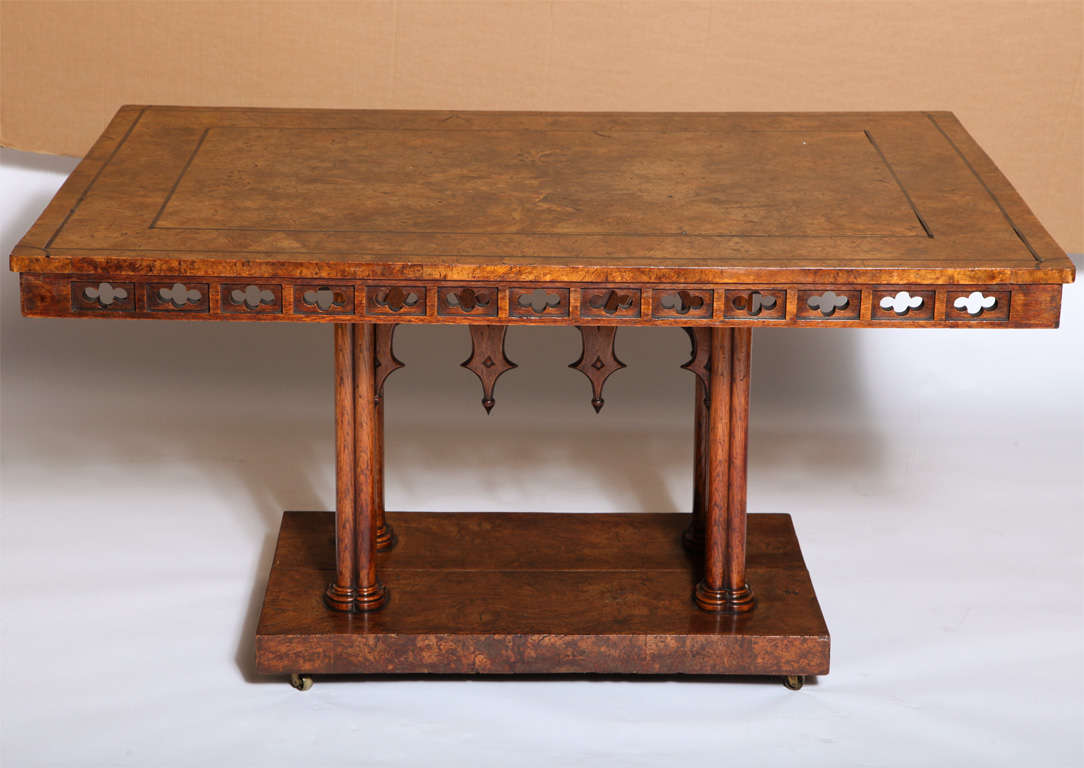 William IV Pollard Oak & Oak Center Table
