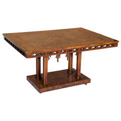 William IV Pollard Oak & Oak Center Table