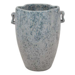 Stoneware Vase with Blue Speckled Glaze by Arne Bang