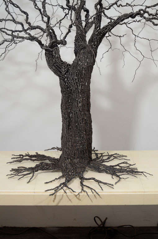 Large Wire Tree Sculpture by Pablo Avilla 5